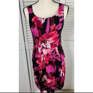 Bisou Bisou Michelle Bohbot Floral Sleeveless Women’s Dress